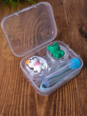 Контейнер для контактных линз «Duble cat-frog» - Фото 1