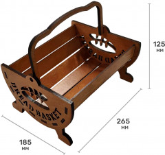 Корзинка для хлеба с ручкой «Плетёнка» - Фото 1