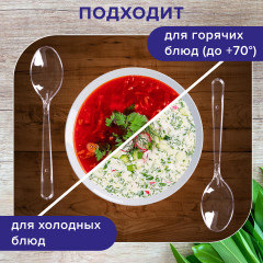 Набор ложек столовых одноразовых - Фото 4