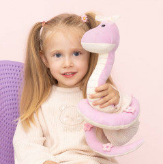 Игрушка мягкая «Змейка Дафна» - Фото 3