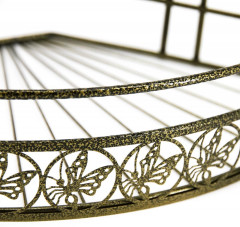 Полка для ванной комнаты четырехъярусная угловая - Фото 2