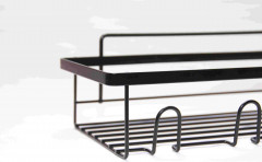 Полка для ванной комнаты прямоугольная прямая - Фото 3