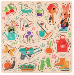 Игрушка развивающая вкладыш «Весенний сад» - Фото 1