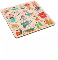 Игрушка развивающая вкладыш «Весенний сад» - Фото 3