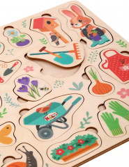 Игрушка развивающая вкладыш «Весенний сад» - Фото 4