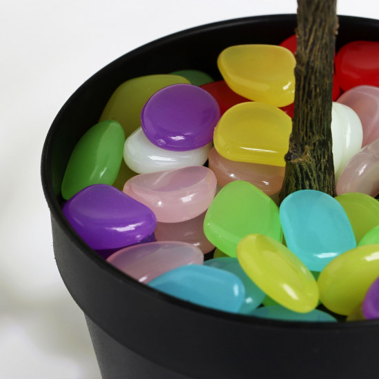 Камни для декора светящиеся «Галька»