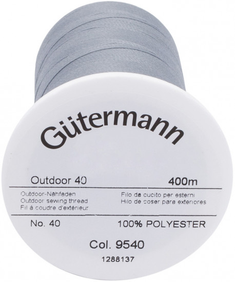 Нить для уличных тканей «Outdoor 40», цвет № 9540 серый
