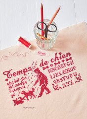 Французская вышивка крестом. Красные монохромы Изабель Вотье - Фото 6