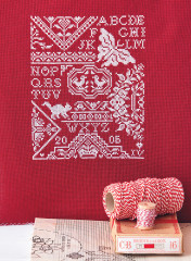 Французская вышивка крестом. Красные монохромы Изабель Вотье - Фото 7