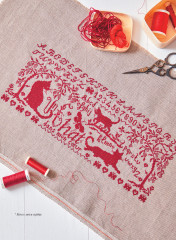 Французская вышивка крестом. Красные монохромы Изабель Вотье - Фото 8