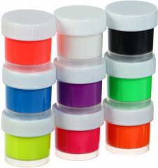 Набор красок по ткани акриловых флуоресцентных - Фото 4