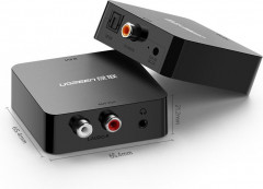 Аудиоконвертер Toslink/Coaxial на RCA L/R/miniJack D2A - Фото 1