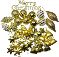 Набор шаров и украшений елочных - Фото 1