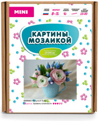 Картина-открытка мозаикой «Изящный букет» (15×20 см) - Фото 1