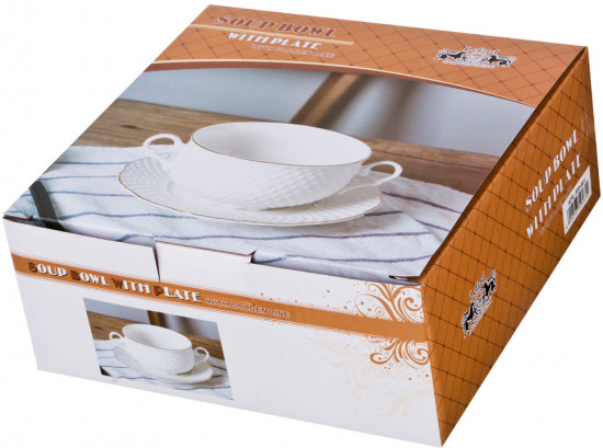 Бульонница на подставке «Диаманд Голд»