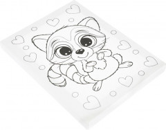 Роспись по холсту «Милый енотик» - Фото 2