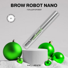 Гель для бровей «Brow Robot Nano», оттенок Прозрачный - Фото 1