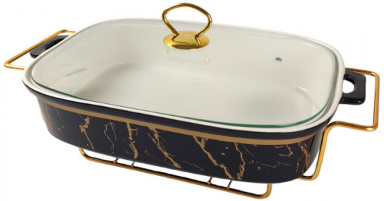 Мармит с крышкой на подставке