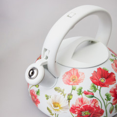 Чайник со свистком «Белые маки» - Фото 2