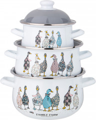 Набор кастрюль с крышками «Family farm» - Фото 3