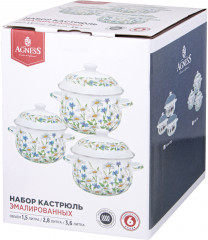 Набор кастрюль с крышками «Family farm» - Фото 4