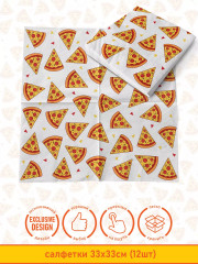 Комплект салфеток бумажных «Пицца» - Фото 2