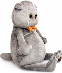 Игрушка мягкая «Кот Басик с бархатным бантом» - Фото 1