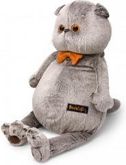 Игрушка мягкая «Кот Басик с бархатным бантом» - Фото 4