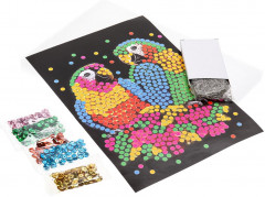 Картина из пайеток «Попугаи» - Фото 1