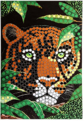 Картина из пайеток «Леопард» - Фото 2