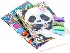 Аппликация из песка «Панда» - Фото 1