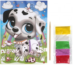 Аппликация из песка «Пёсики» - Фото 1