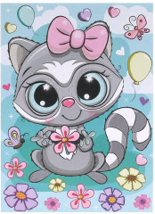 Аппликация из песка «Енотик» - Фото 2