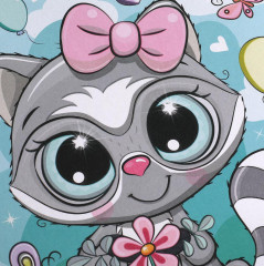 Аппликация из песка «Енотик» - Фото 3