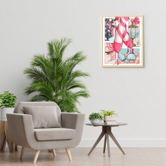 Картина по номерам «Розовый коллаж» - Фото 1