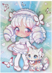 Аппликация песком c глиттером «Аниме» - Фото 2