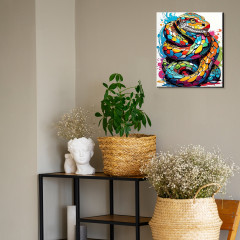 Картина по номерам «Разноцветная змея» - Фото 1