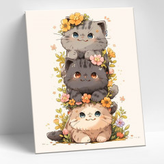 Картина по номерам «Дружные котята» - Фото 1