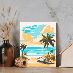 Картина по номерам «Солнечный пляж» - Фото 2