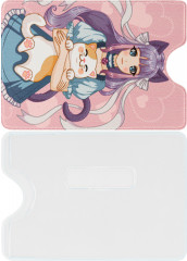 Обложка для проездного и пропуска «Девочка-аниме и котик» - Фото 1