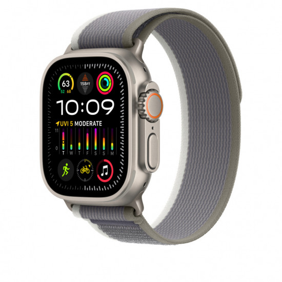 Ремешок для Apple Watch 49mm Green/Gray Trail Loop - S/M