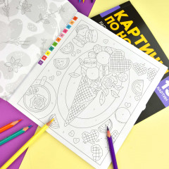 Раскраска «Цветы» - Фото 3