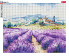 Мозаика алмазная «Лавандовое поле» - Фото 3