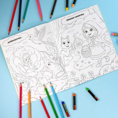 Раскраска с наклейками «Любимые сказки» - Фото 2