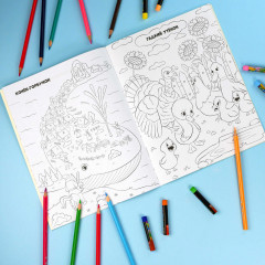 Раскраска с наклейками «Любимые сказки» - Фото 3