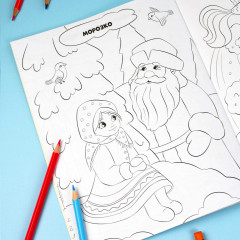 Раскраска с наклейками «Любимые сказки» - Фото 5