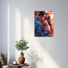 Картина по номерам «Любовь под сакурой» - Фото 3