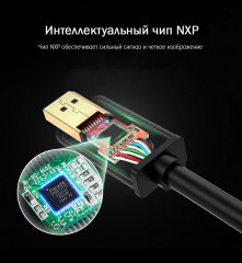 Кабель DisplayPort(m) - DVI 24+1(m), 2m DP103 - Фото 3