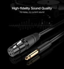 Кабель Audio(m) 6.35 mm-XLR(f), 2 m. AV131 - Фото 2