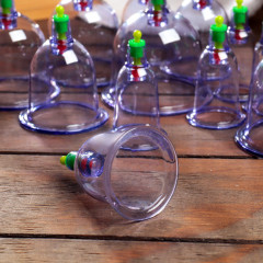 Набор банок акупункционного действия для вакуумного массажа с насосом - Фото 1